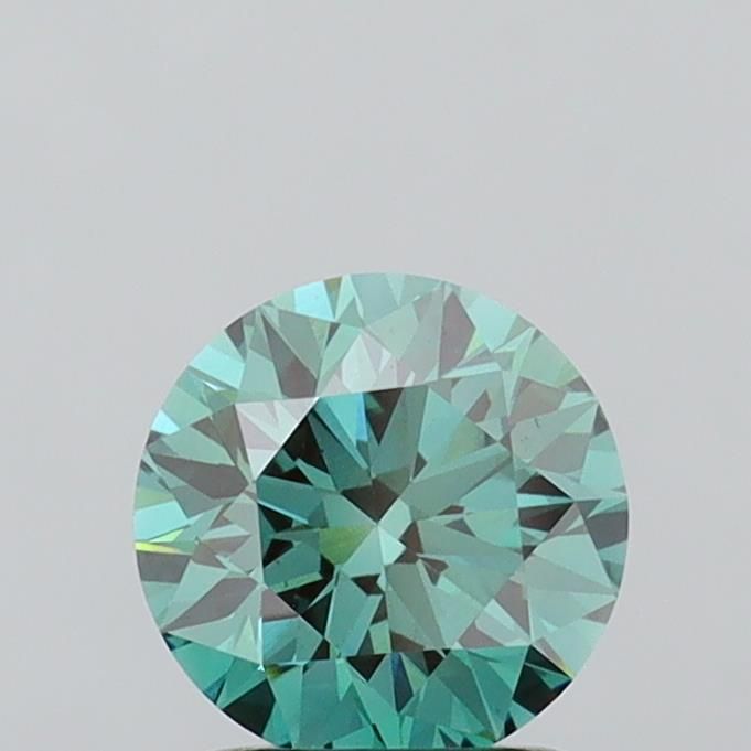 1.53 CT Fancy Vivid Green ROUND