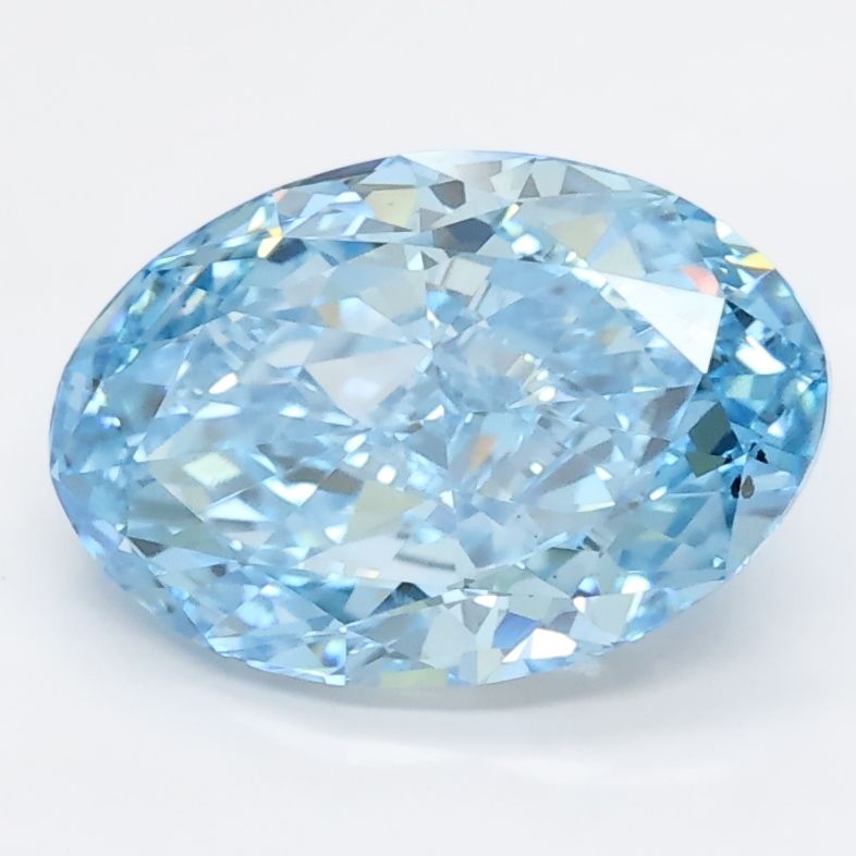 2.11 CT Fancy Vivid Blue OVAL