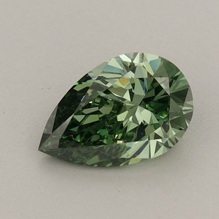0.63 CT Fancy Vivid Green PEAR