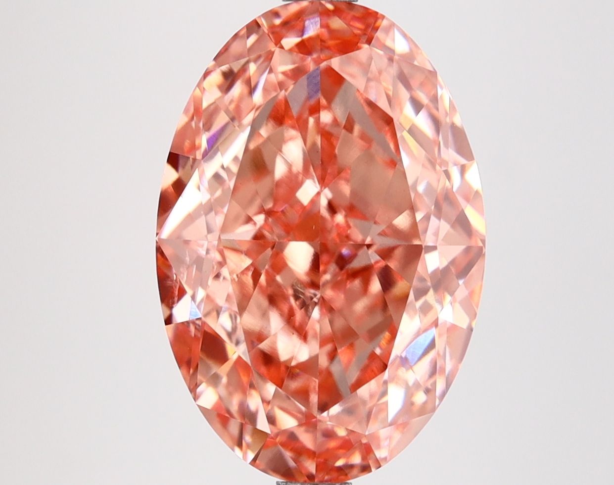 5.67 ct. oval Lab Grown Diamond front image