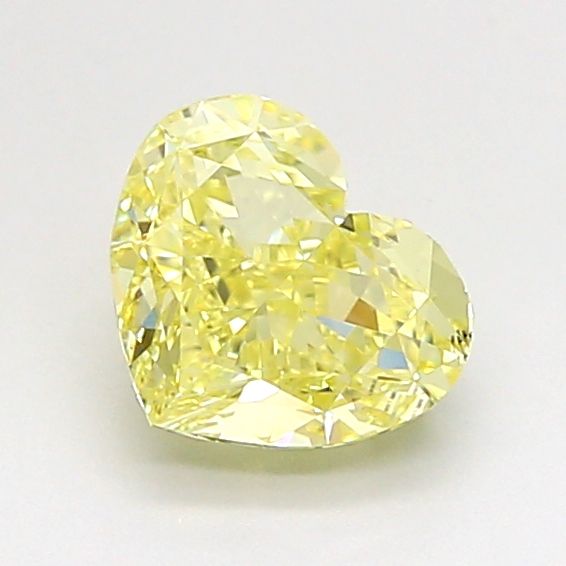 1.04 CT Fancy Yellow HEART