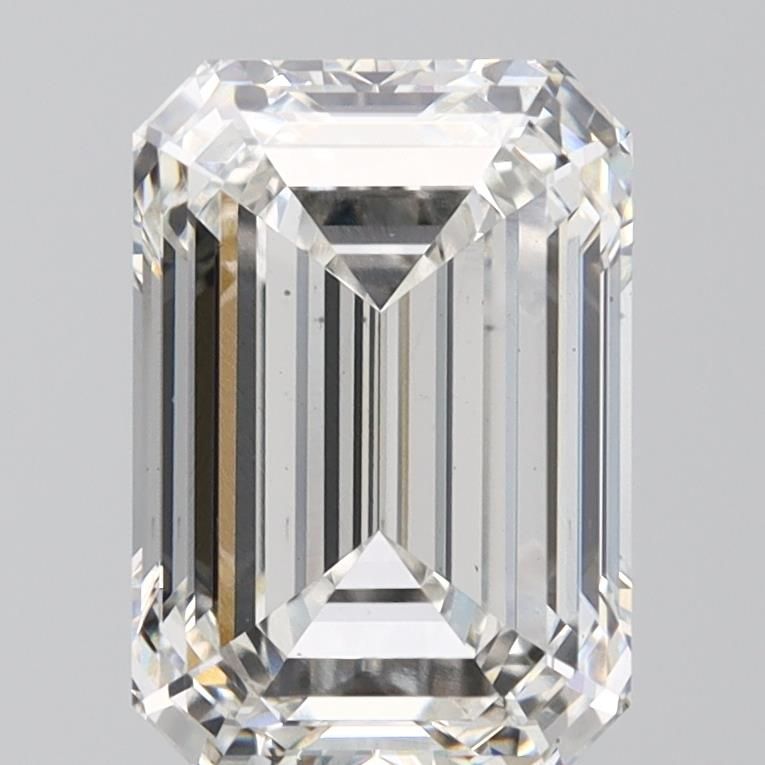 3.78 ct. emerald Lab Grown Diamond front image