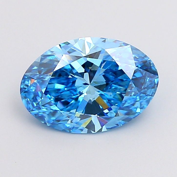 2.01 CT Fancy Vivid Blue OVAL