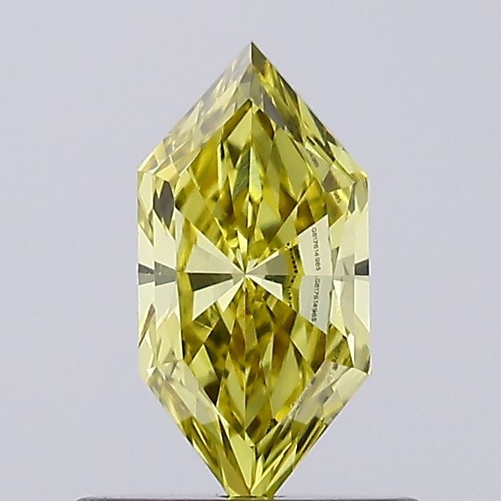 0.51 CT Fancy Intense Yellow HEXAGONAL