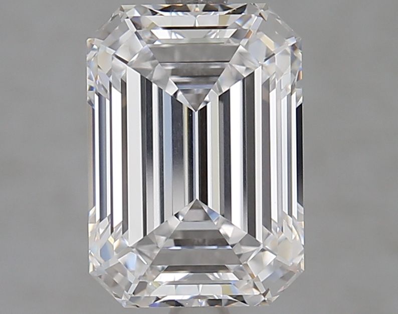 Diamant Émeraude 3.10 ct - Couleur D - Pureté VVS1