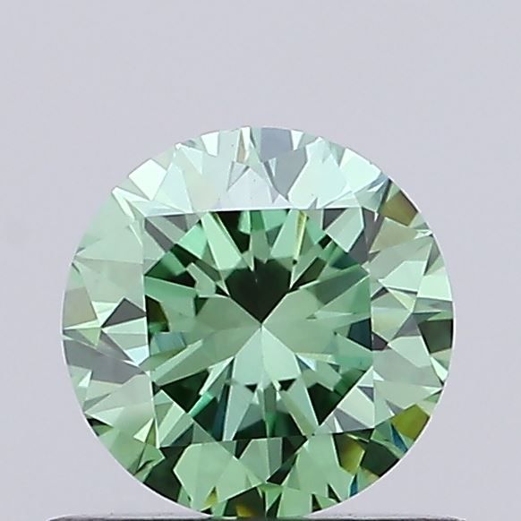 0.61 CT Fancy Vivid Green ROUND