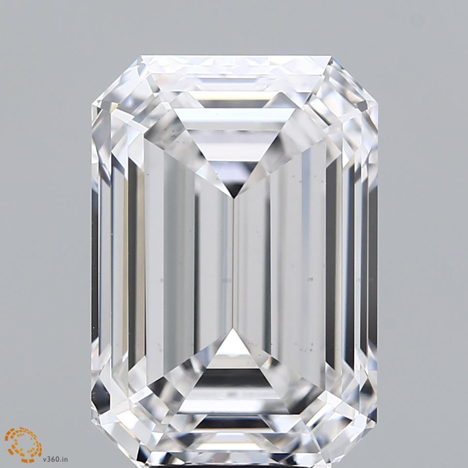 7.02 ct. emerald Lab Grown Diamond front image