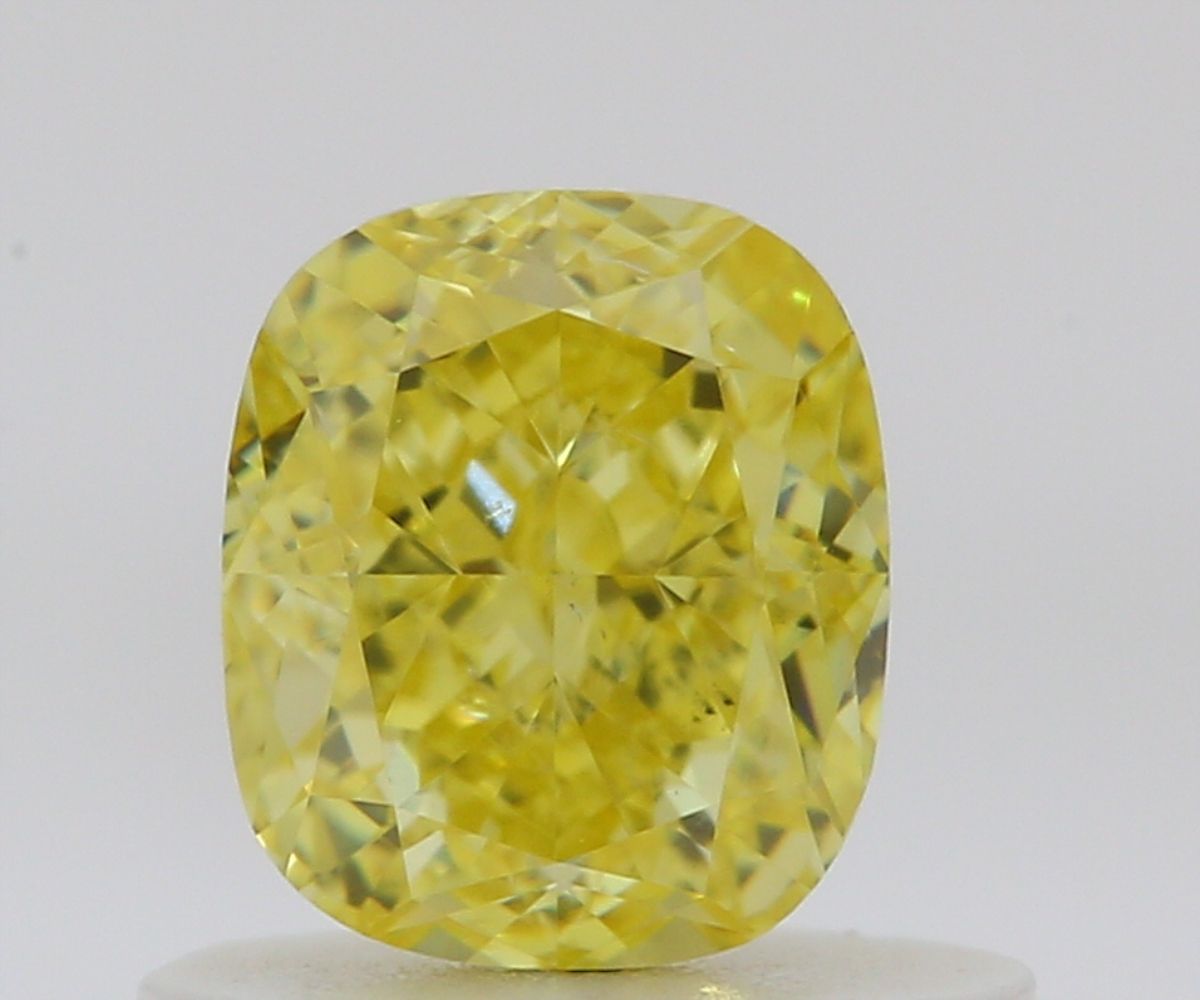 Diament 0.66 ct Fancy Vivid Yellow/VS2