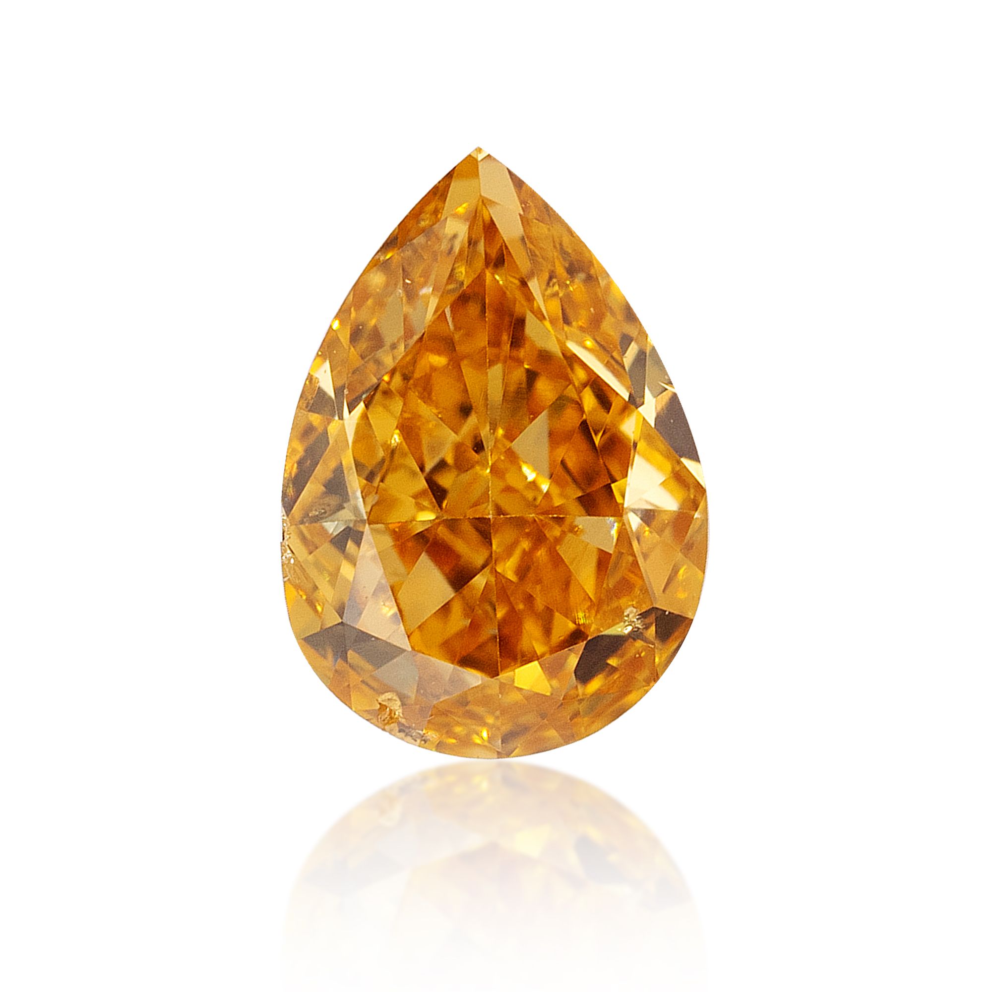 Diament 0.37 ct Fancy Intense Orange Yellow/SI2