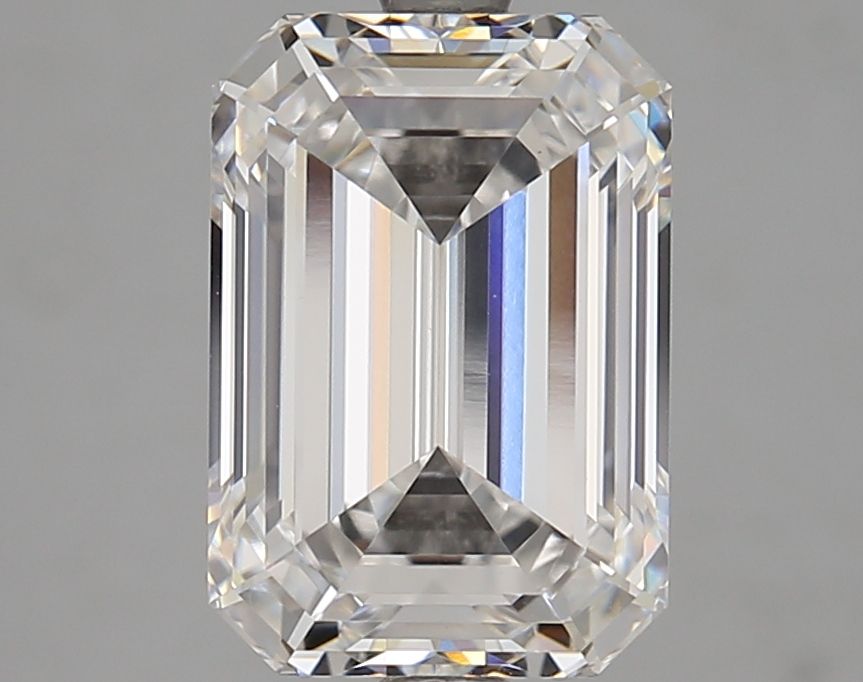 Diamant Émeraude 4.02 ct - Couleur F - Pureté VVS2