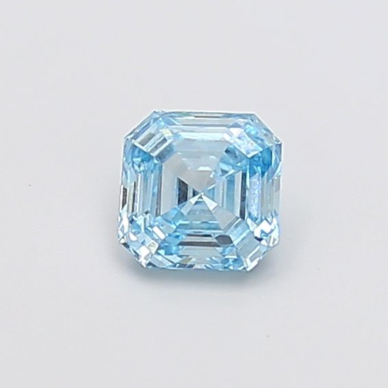 0.61 CT Fancy Vivid Blue ASSCHER