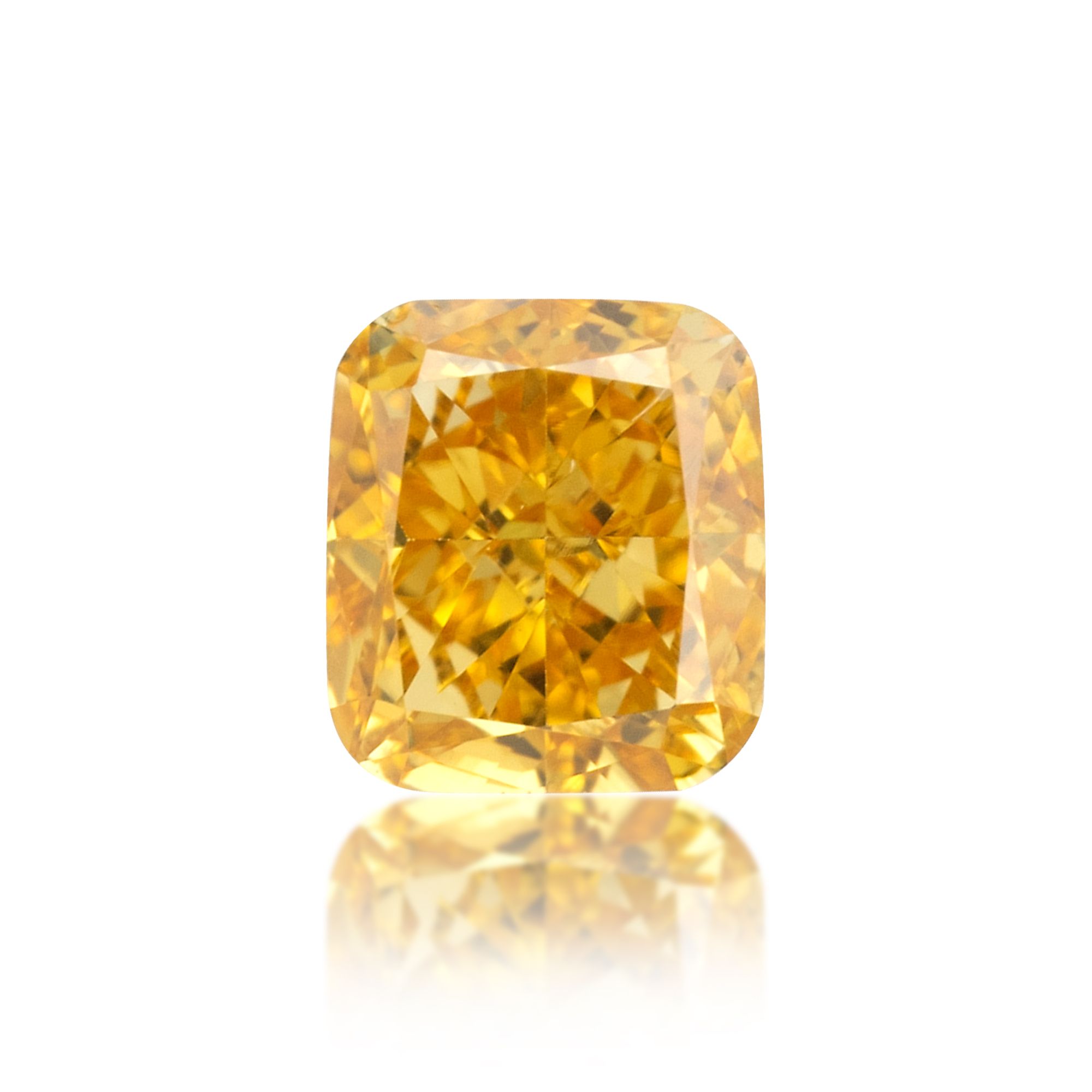 Diament 0.24 ct Fancy Vivid Orangey Yellow/VS2