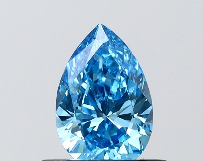 0.69 CT Fancy Vivid Blue PEAR