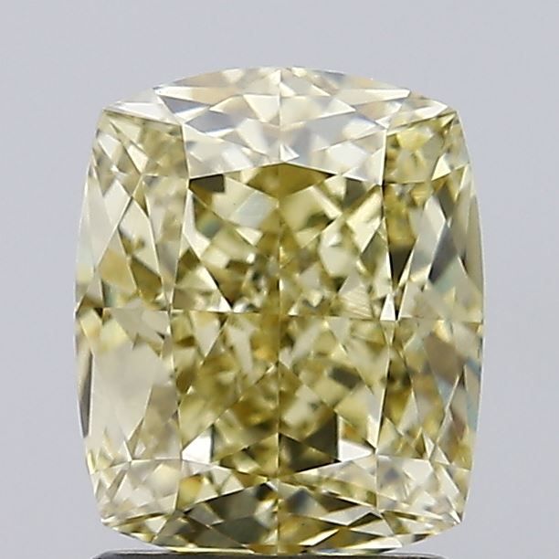 2.02 CT Fancy Yellow CUSHION MODIFIED