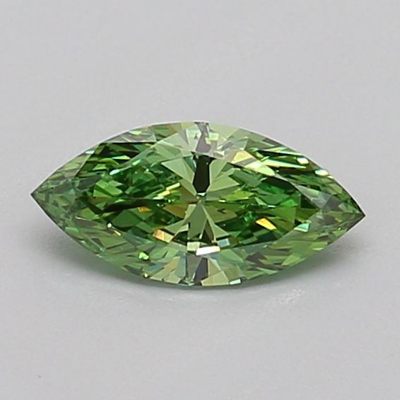 0.37 CT Fancy Vivid Green MARQUISE