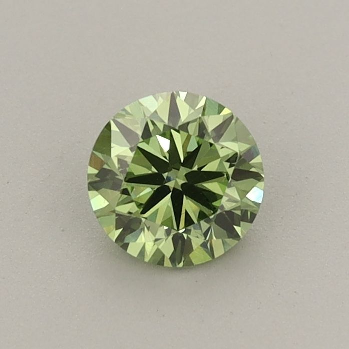 0.46 CT Fancy Vivid Green ROUND