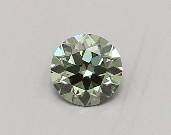 0.38 CT Fancy Vivid Green OLD EUROPEAN CUT