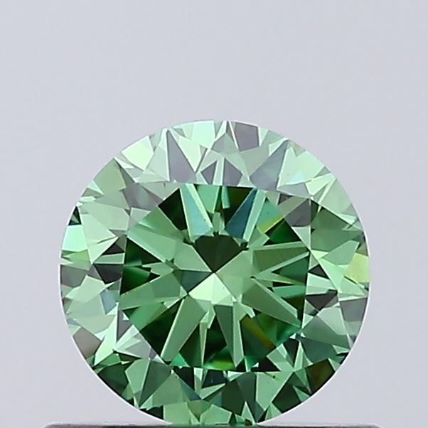 0.6 CT Fancy Vivid Green ROUND