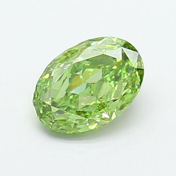 1.03 CT Fancy Vivid Green OVAL