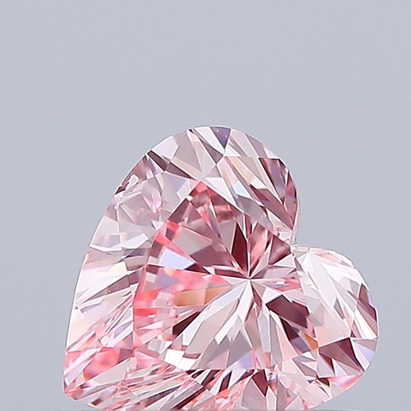 0.53 CT Fancy Intense Pink HEART