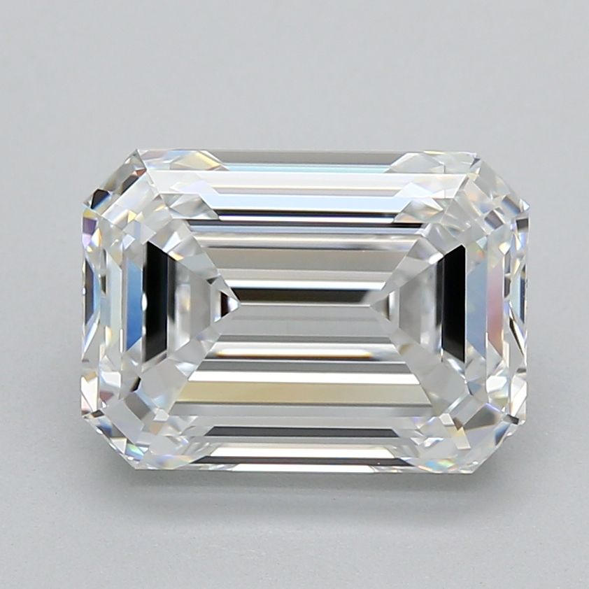 Diamant Émeraude 4.15 ct - Couleur D - Pureté VVS2