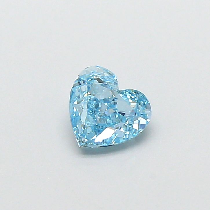 0.5 CT Fancy Vivid Blue HEART