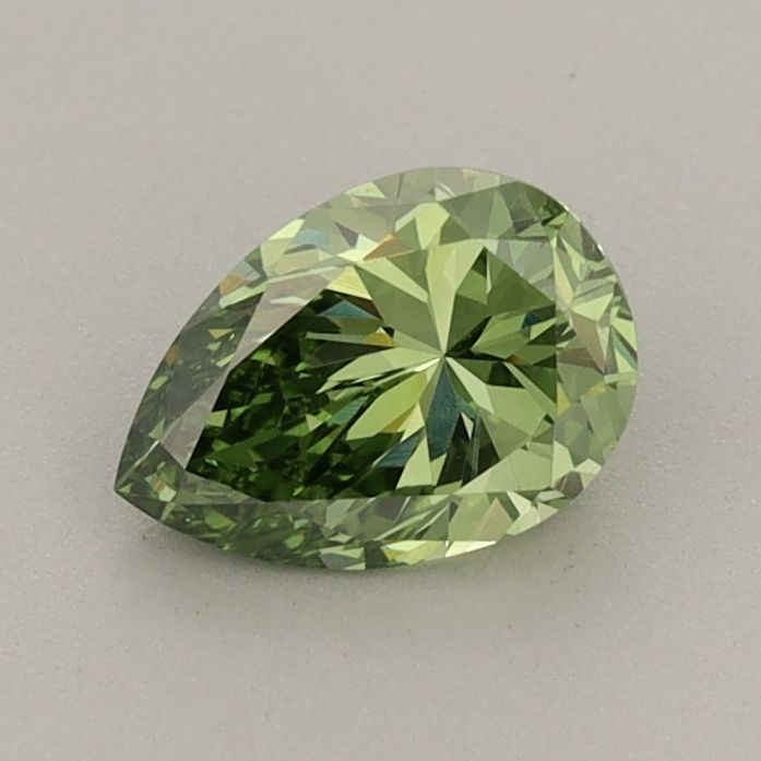0.72 CT Fancy Vivid Green PEAR