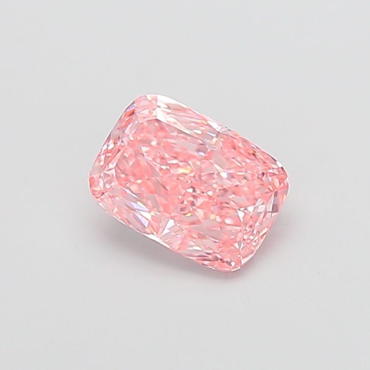 1.35 CT Fancy Vivid Pink CUSHION MODIFIED