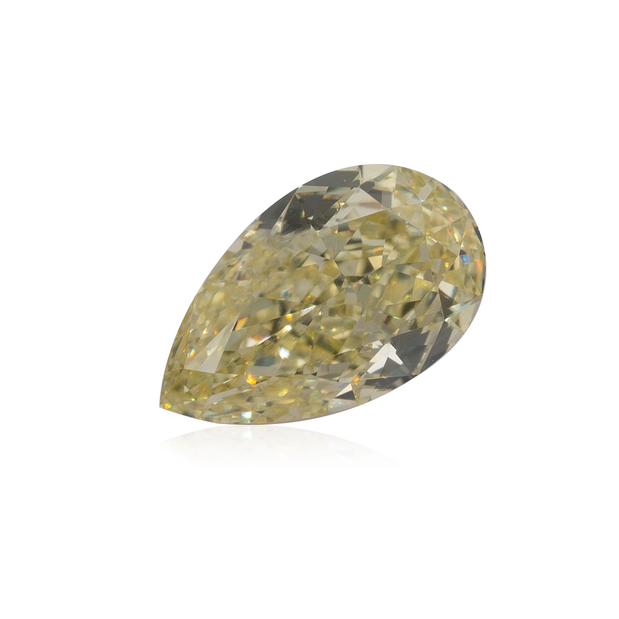 Diament 0.36 ct Fancy Light Yellow/VVS2