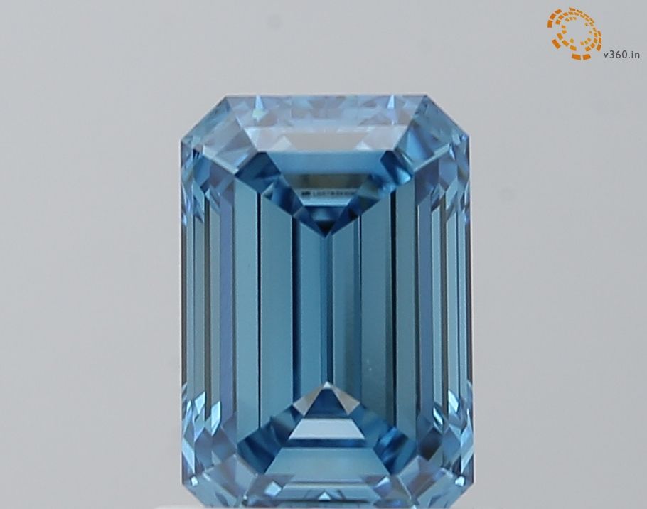 1.03 CT Fancy Vivid Blue EMERALD