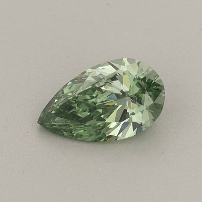0.34 CT Fancy Vivid Green PEAR