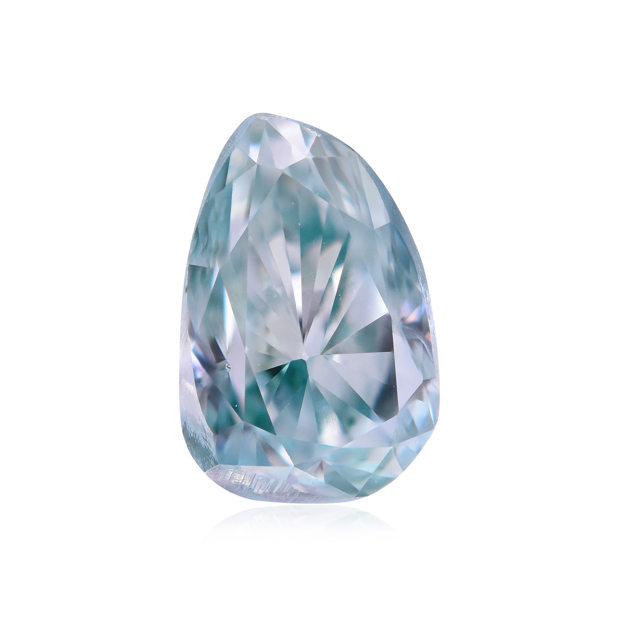 Diament 0.73 ct Fancy Intense Blueish Green/SI2