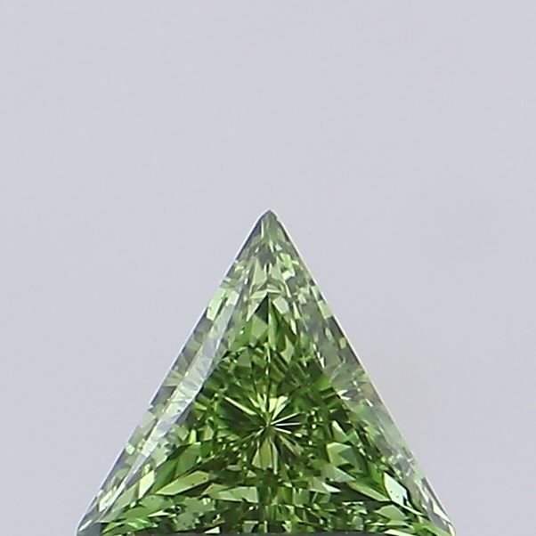 0.51 CT Fancy Vivid Green TRIANGULAR