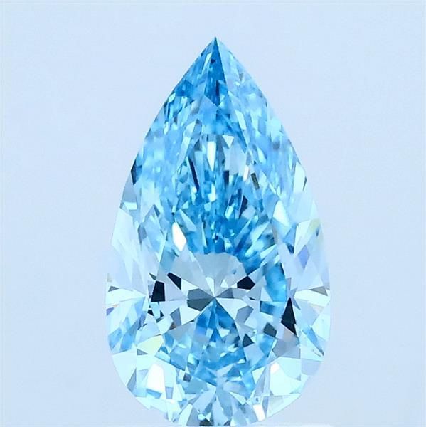 0.94 CT Fancy Vivid Blue PEAR