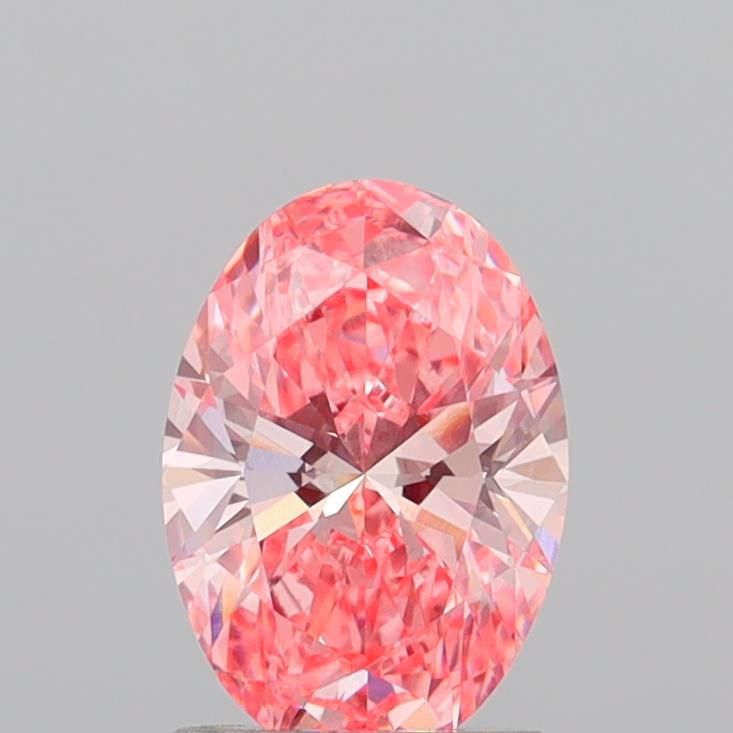 1.58 CT Fancy Vivid Pink OVAL