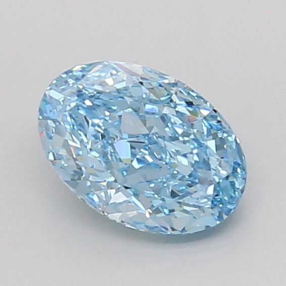 1.08 CT Fancy Vivid Blue OVAL