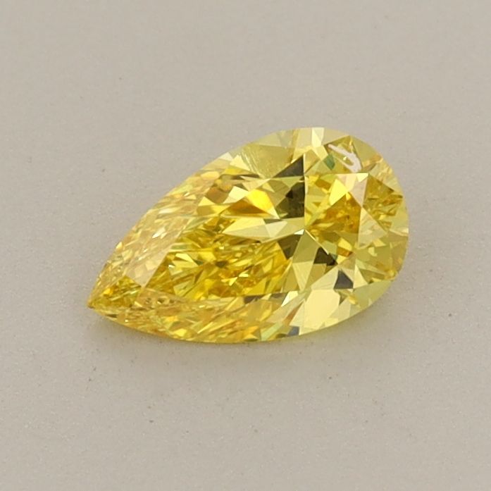 0.39 CT Fancy Vivid Yellow PEAR