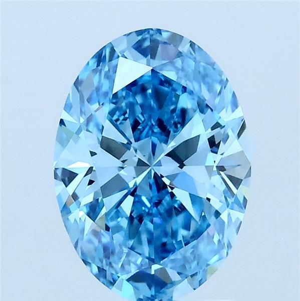 1.5 CT Fancy Vivid Blue OVAL