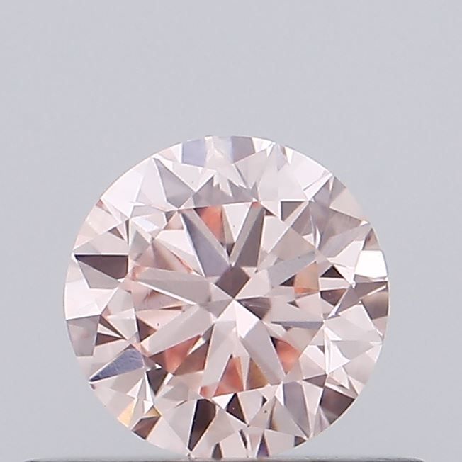 0.42 CT Fancy Intense Orangey Pink ROUND