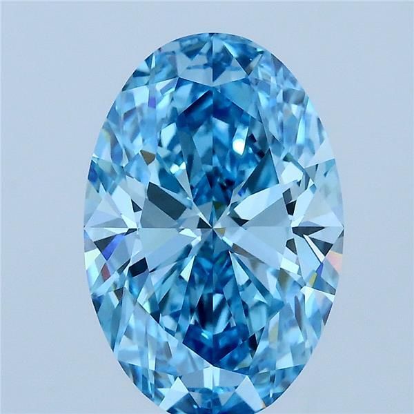 3.02 ct. oval Lab Grown Diamond front image