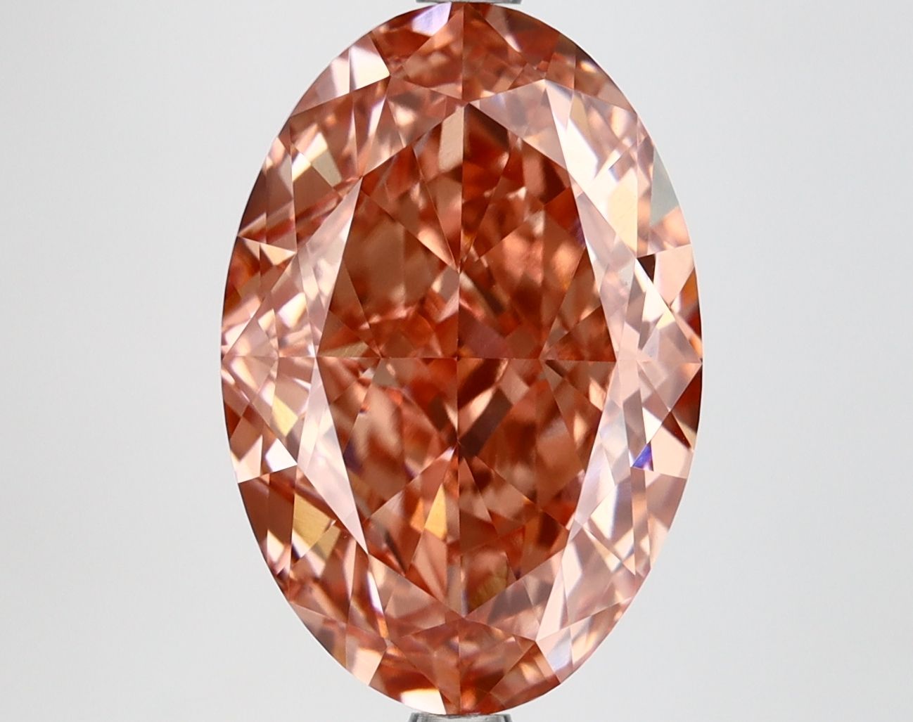 6.14 ct. oval Lab Grown Diamond front image