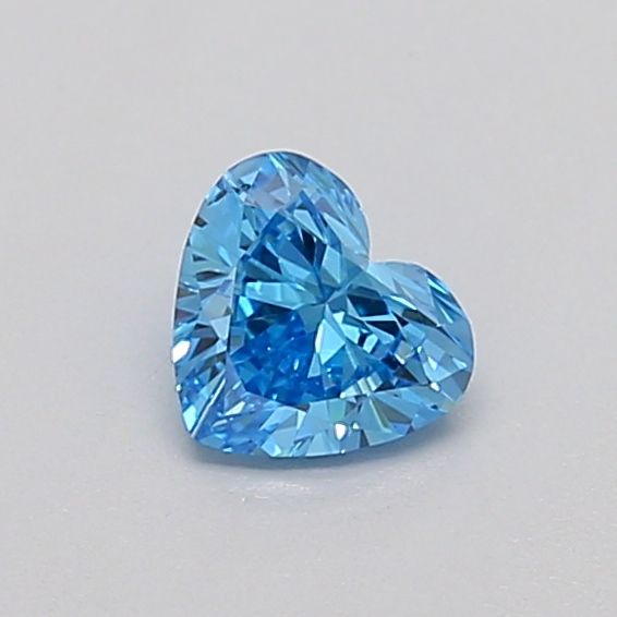 0.33 CT Fancy Vivid Blue HEART