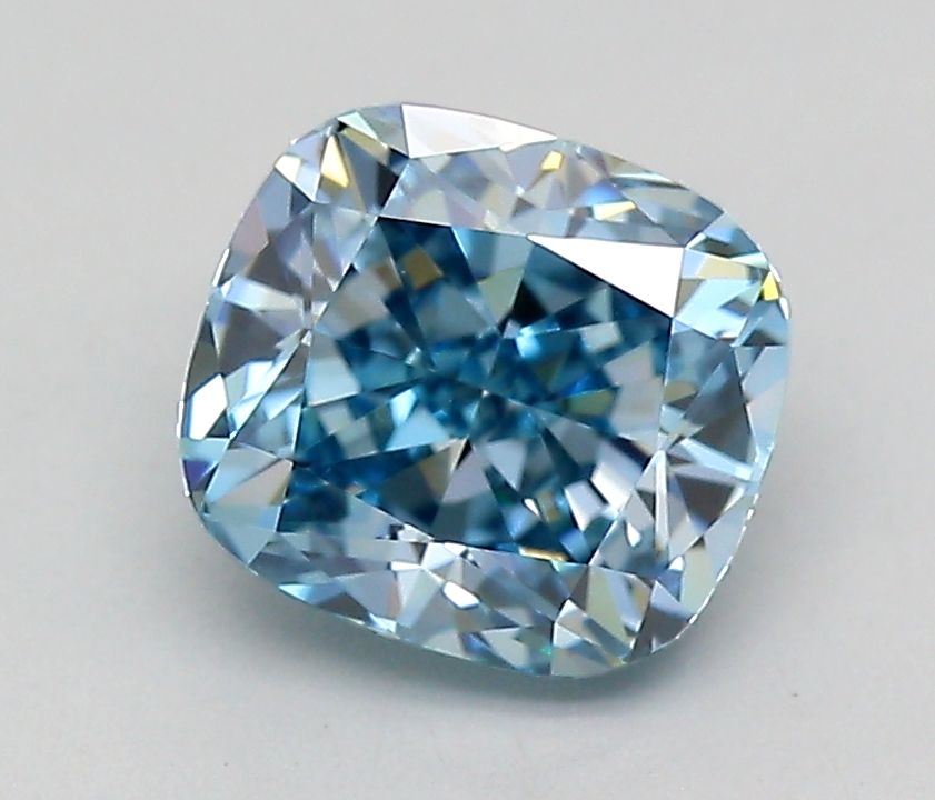 1.08 CT Fancy Vivid Blue CUSHION MODIFIED