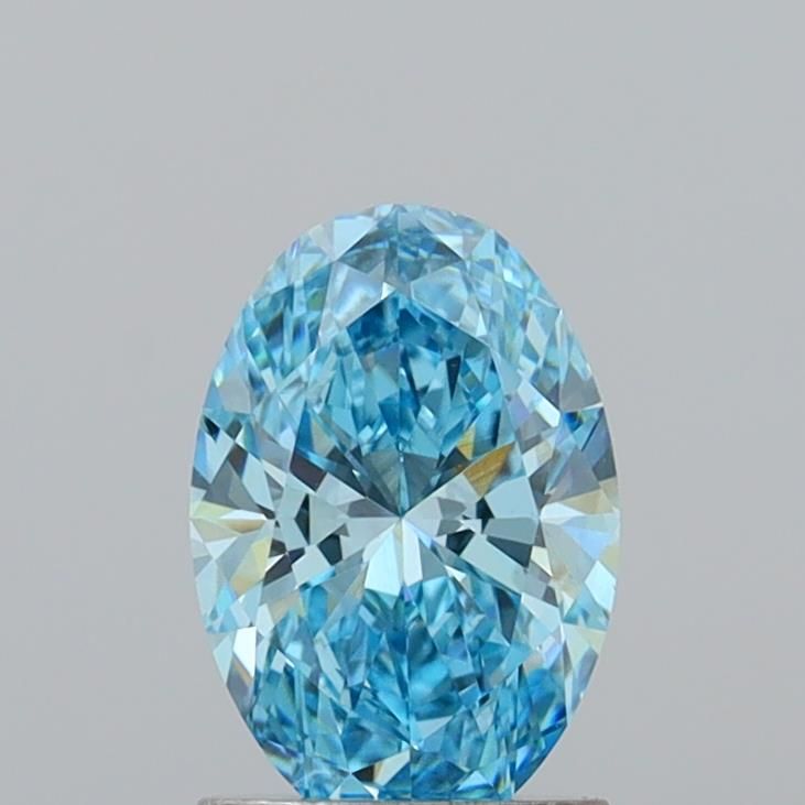 1.39 CT Fancy Vivid Blue OVAL