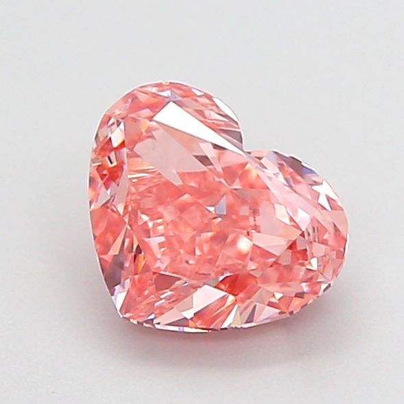1.06 CT Fancy Vivid Brownish Pink HEART