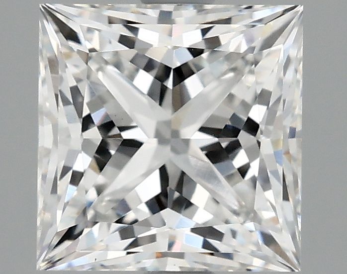 2.10 ct. princess Lab Grown Diamond front image