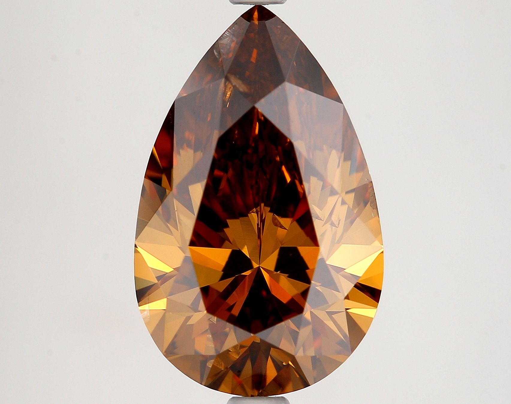 Diament 3.51 ct Fancy Dark Orangey Brown/SI2