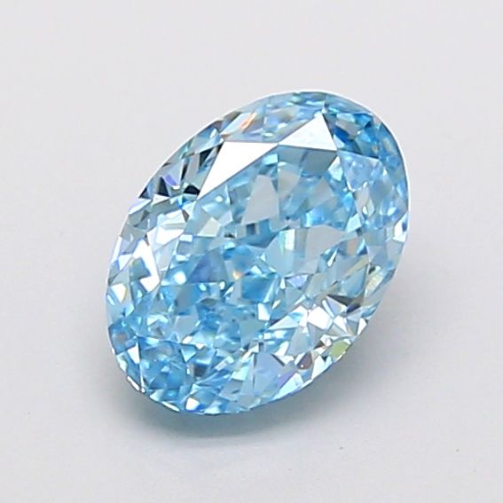 1.07 CT Fancy Vivid Blue OVAL