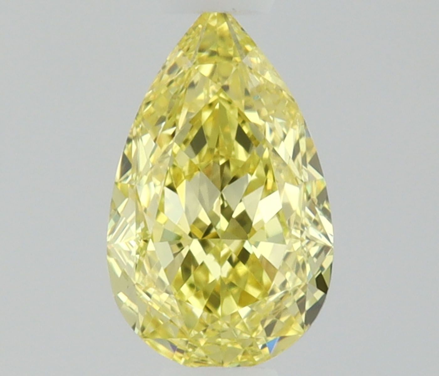 Diament 0.37 ct Fancy Vivid Yellow/IF