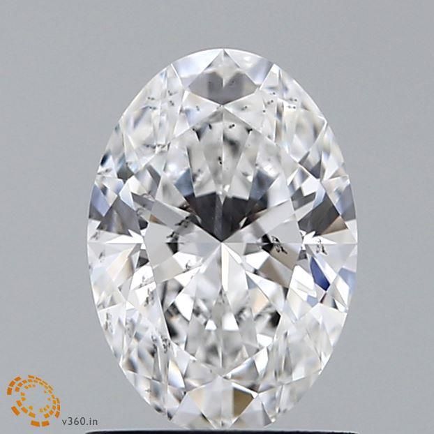 1.11 ct. oval Lab Grown Diamond front image